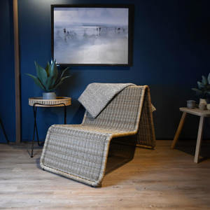Eclectic Wave Rattan Chair